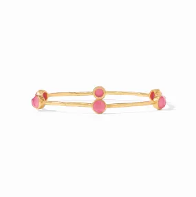 Julie Vos Milano Luxe Bangle Gold, Peony Pink