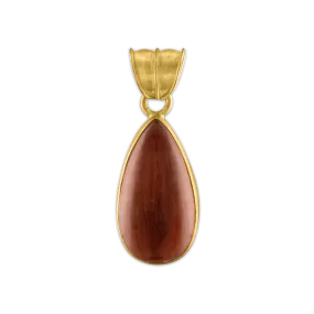 Medium Rouge Tourmaline Tear Pendant