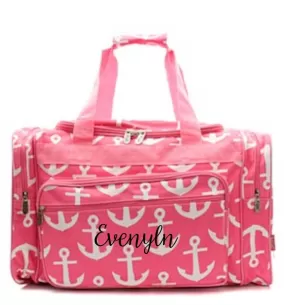 Pink Anchor Monogrammed duffle bag SOLD OUT