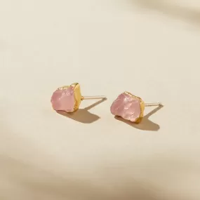 Rose Quartz Studs